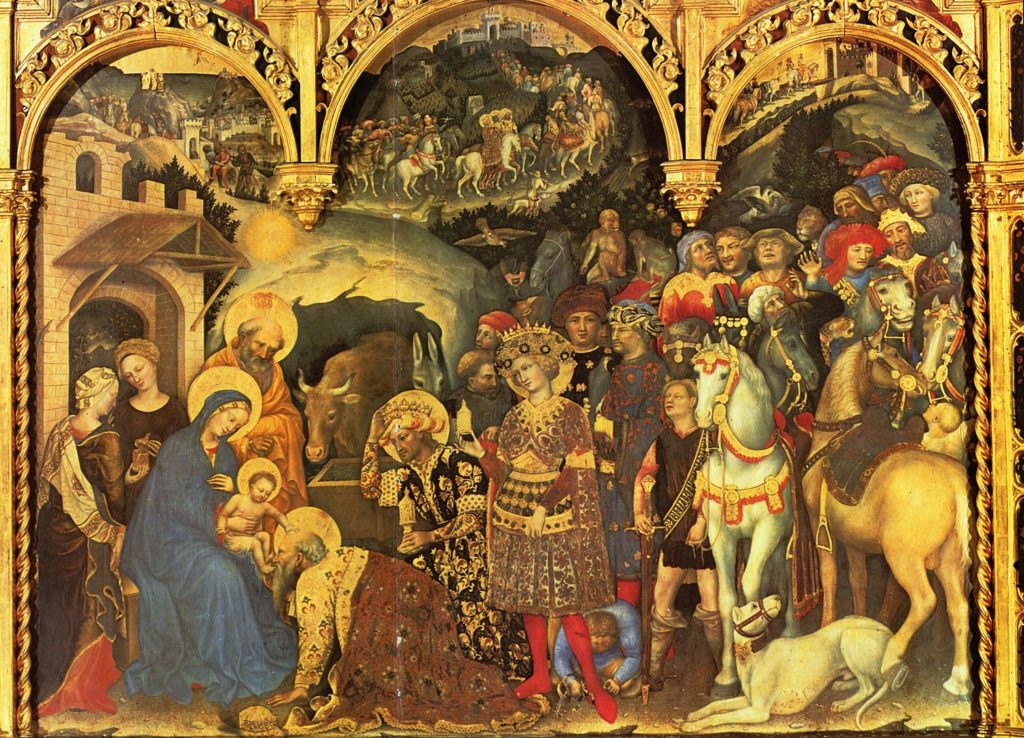 ジェンティーレ・ダ・ファブリアーノ「東方三博士の礼拝」の画像